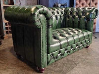 2-zitsbank chesterfield, brighton, groen - afbeelding 3 van  8