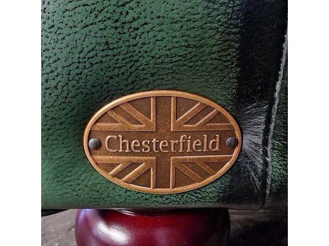 2-zitsbank chesterfield, brighton, groen - afbeelding 5 van  8