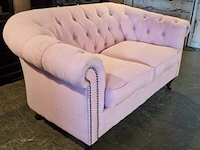 2-zitsbank chesterfield, hampton, roze - afbeelding 2 van  3