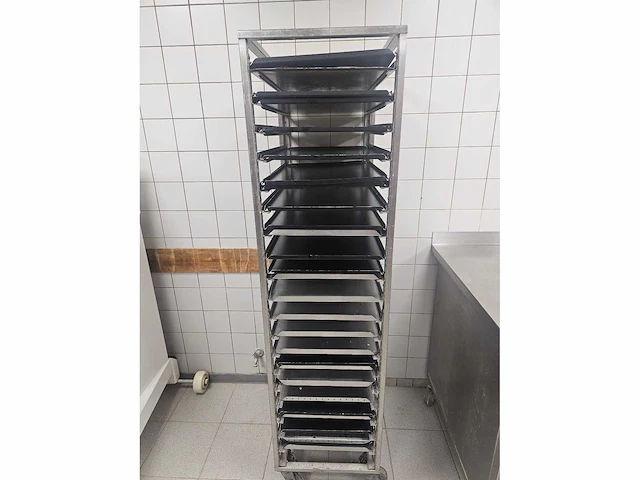 20-delige rvs afkoelwagen inclusief bakplaten - afbeelding 2 van  3
