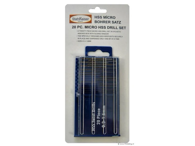 20-delige set microboren - afbeelding 1 van  1
