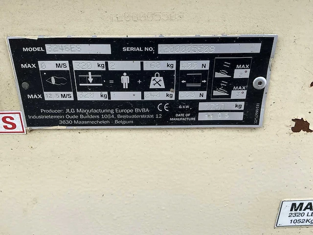 20 jlg 3246es hoogwerker - afbeelding 15 van  16
