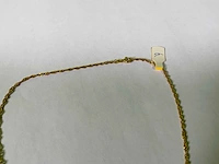 20 karaats geelgouden collier - afbeelding 3 van  4