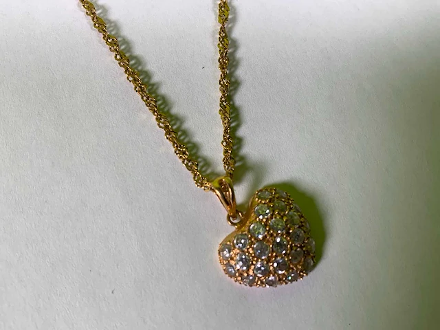 20 karaats geelgouden collier - afbeelding 4 van  4