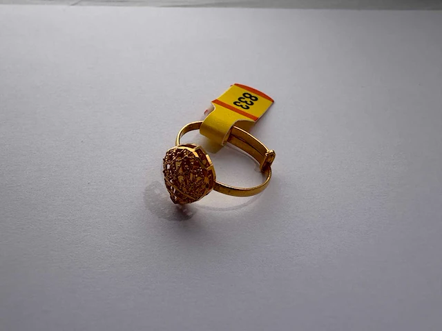 20 karaats geelgouden ring - afbeelding 1 van  2