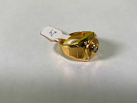 20 karaats geelgouden ring - afbeelding 2 van  4
