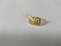 20 karaats geelgouden ring - afbeelding 2 van  3