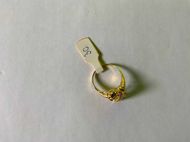 20 karaats geelgouden ring - afbeelding 3 van  3