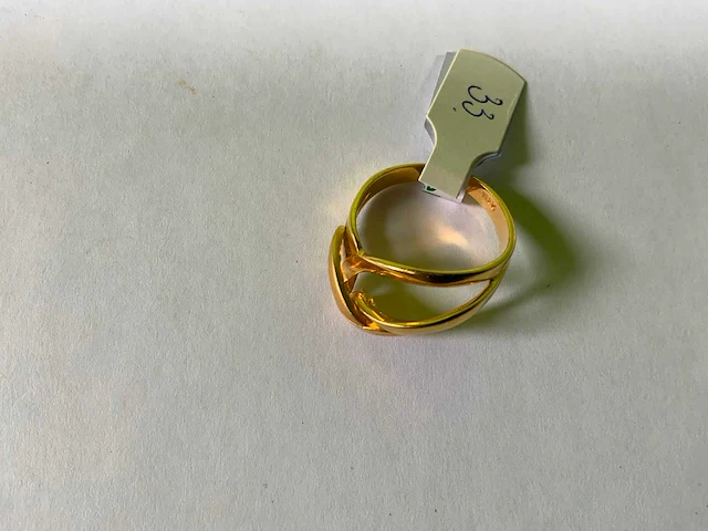 20 karaats geelgouden ring - afbeelding 2 van  3