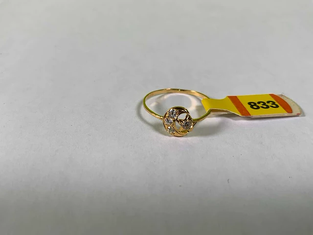 20 karaats geelgouden ring - afbeelding 3 van  4