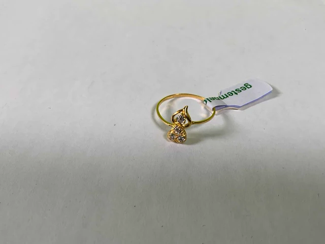 20 karaats geelgouden ring - afbeelding 1 van  3