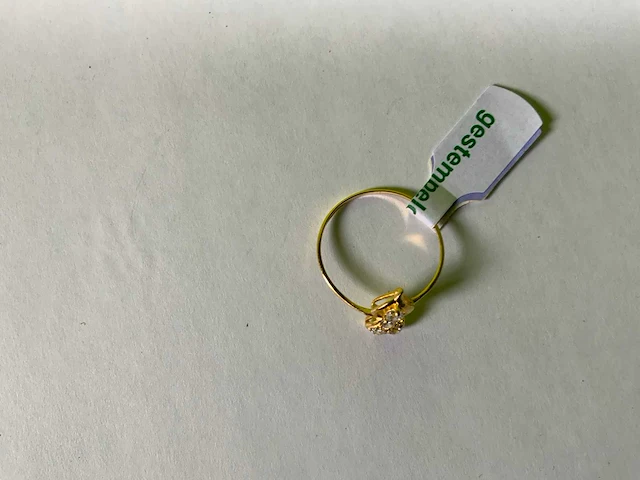 20 karaats geelgouden ring - afbeelding 3 van  3