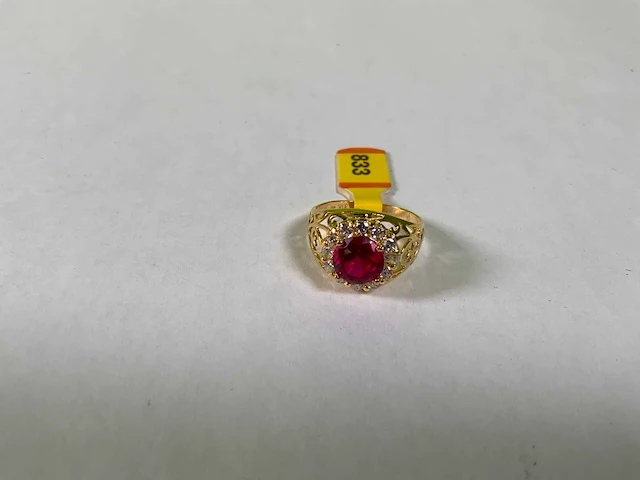 20 karaats geelgouden ring - afbeelding 3 van  4