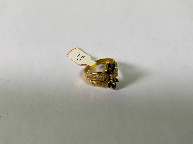 20 karaats geelgouden ring - afbeelding 2 van  3
