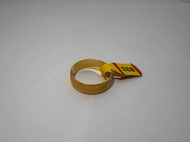 20 karaats geelgouden trouwring - afbeelding 1 van  2