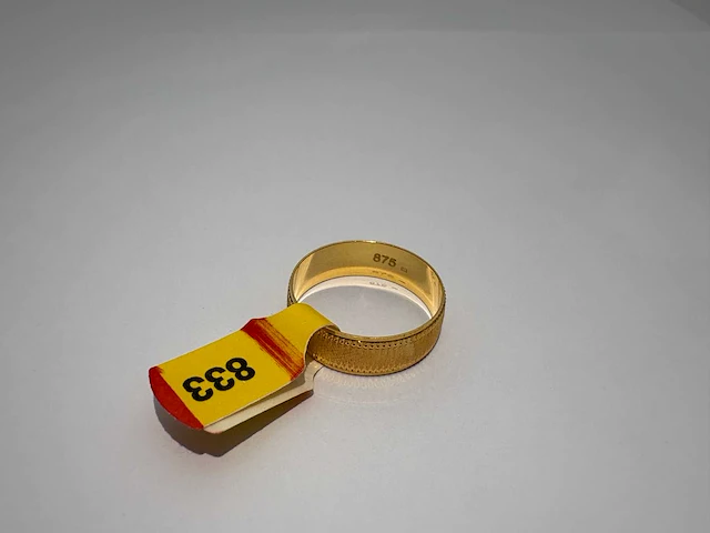 20 karaats geelgouden trouwring - afbeelding 2 van  2