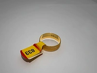 20 karaats geelgouden trouwring - afbeelding 2 van  2
