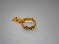 20 karaats geelgouden trouwring - afbeelding 1 van  2