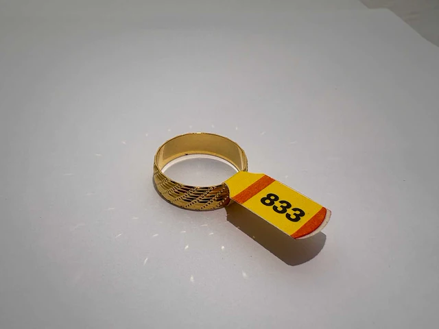 20 karaats geelgouden trouwring - afbeelding 2 van  2