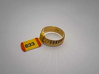 20 karaats geelgouden trouwring - afbeelding 2 van  2