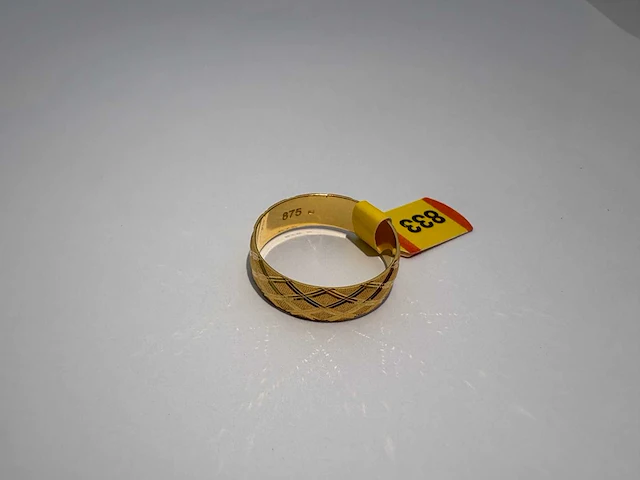20 karaats geelgouden trouwring - afbeelding 1 van  2