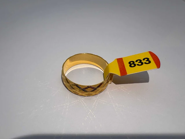 20 karaats geelgouden trouwring - afbeelding 2 van  2