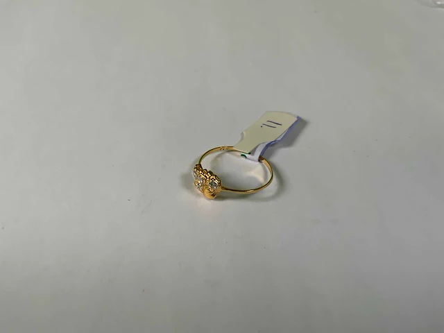 20 krt geelgoud ring - afbeelding 1 van  5