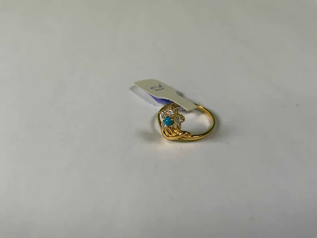 20 krt geelgoud ring - afbeelding 3 van  5