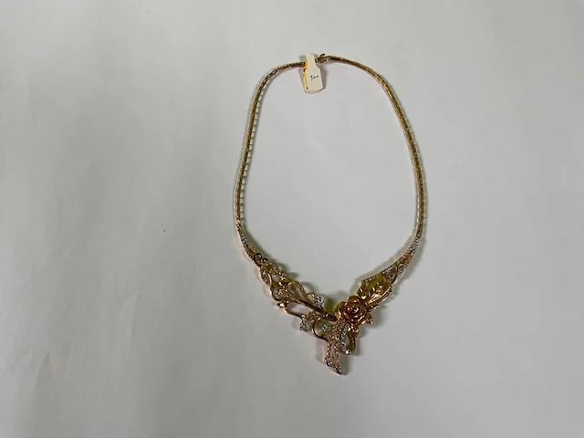 20 krt geelgouden collier ketting - afbeelding 1 van  4