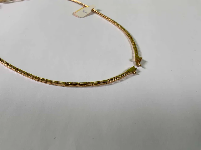 20 krt geelgouden collier ketting - afbeelding 4 van  4