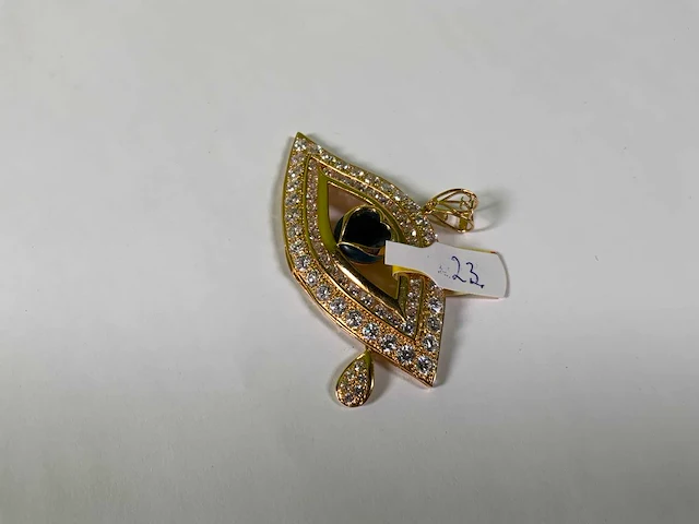 20 krt geelgouden hanger - afbeelding 1 van  5
