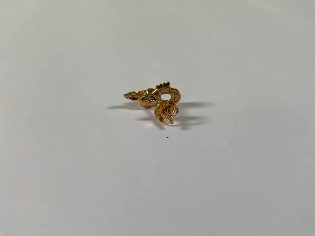 20 krt geelgouden oorbellen - afbeelding 3 van  3