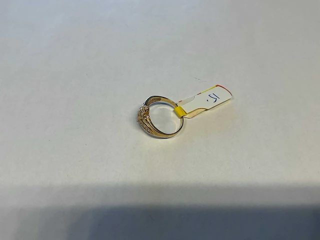 20 krt geelgouden ring - afbeelding 2 van  4