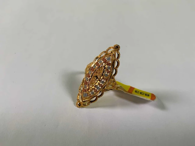 20 krt geelgouden ring - afbeelding 4 van  4