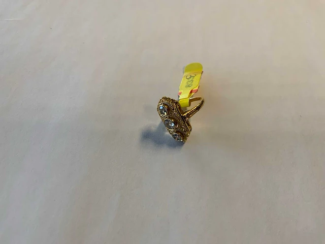 20 krt geelgouden ring - afbeelding 1 van  3