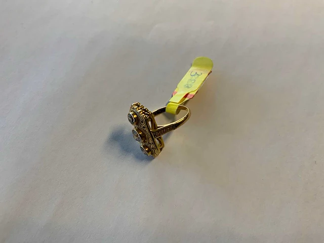 20 krt geelgouden ring - afbeelding 2 van  3