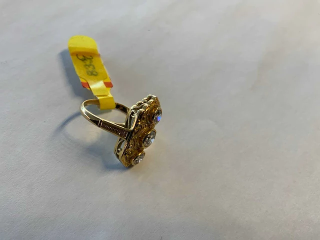 20 krt geelgouden ring - afbeelding 3 van  3