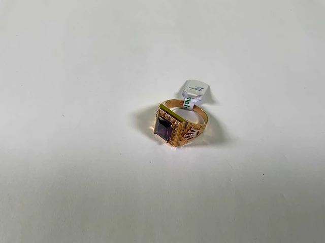 20 krt geelgouden ring - afbeelding 1 van  4