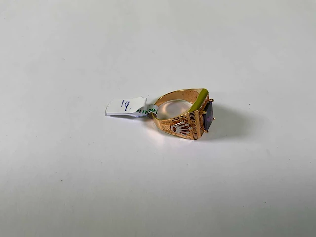 20 krt geelgouden ring - afbeelding 2 van  4