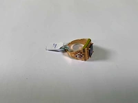 20 krt geelgouden ring - afbeelding 2 van  4