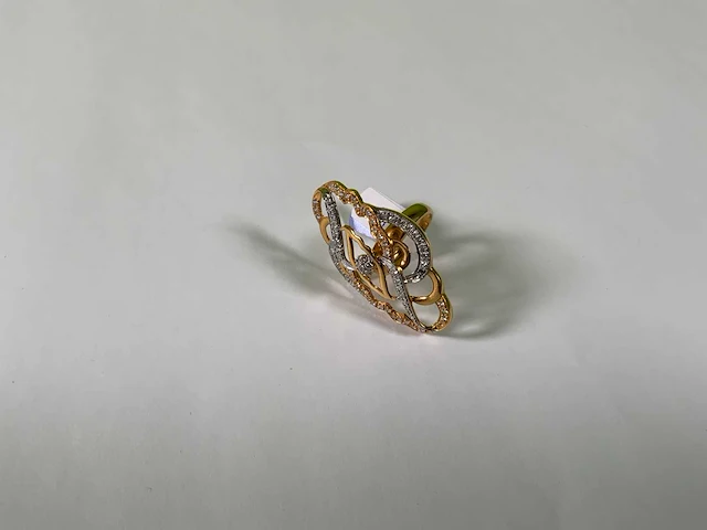 20 krt geelgouden ring - afbeelding 1 van  4