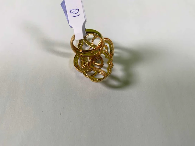 20 krt geelgouden ring - afbeelding 4 van  4