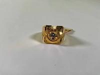 20 krt geelgouden ring - afbeelding 3 van  4