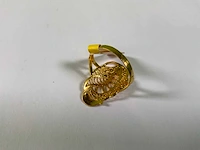 20 krt geelgouden ring - afbeelding 3 van  4