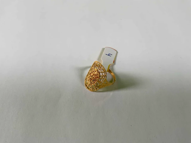 20 krt geelgouden ring - afbeelding 1 van  4