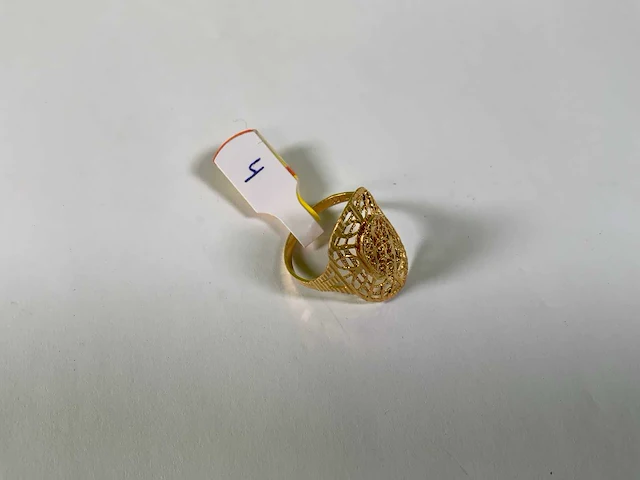 20 krt geelgouden ring - afbeelding 2 van  4