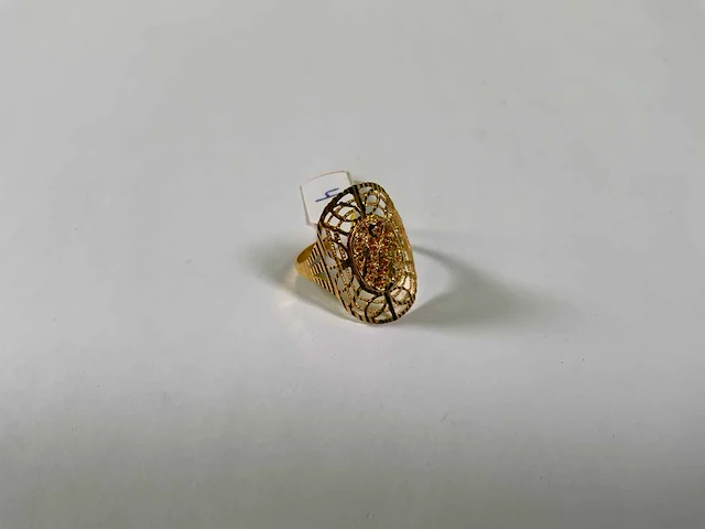 20 krt geelgouden ring - afbeelding 3 van  4