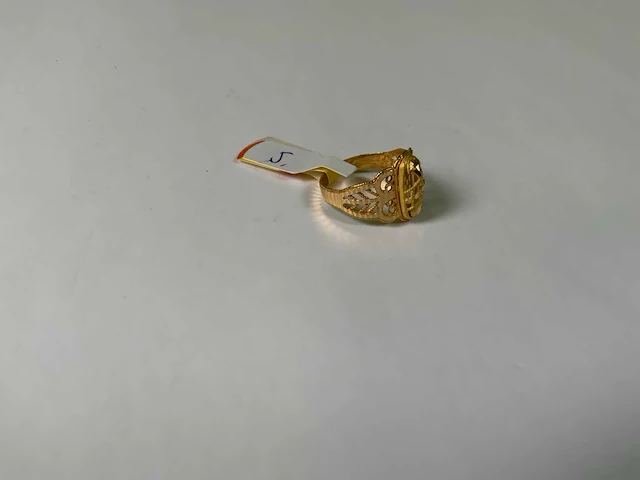 20 krt geelgouden ring - afbeelding 2 van  4