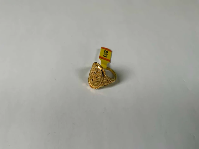 20 krt geelgouden ring - afbeelding 1 van  4