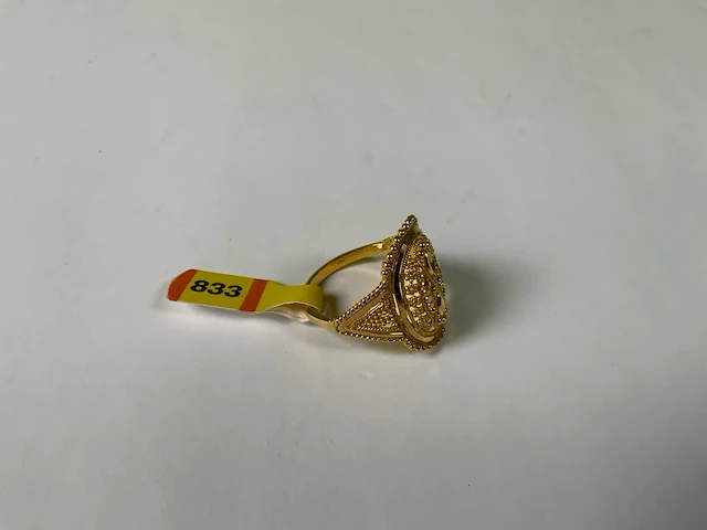 20 krt geelgouden ring - afbeelding 2 van  4